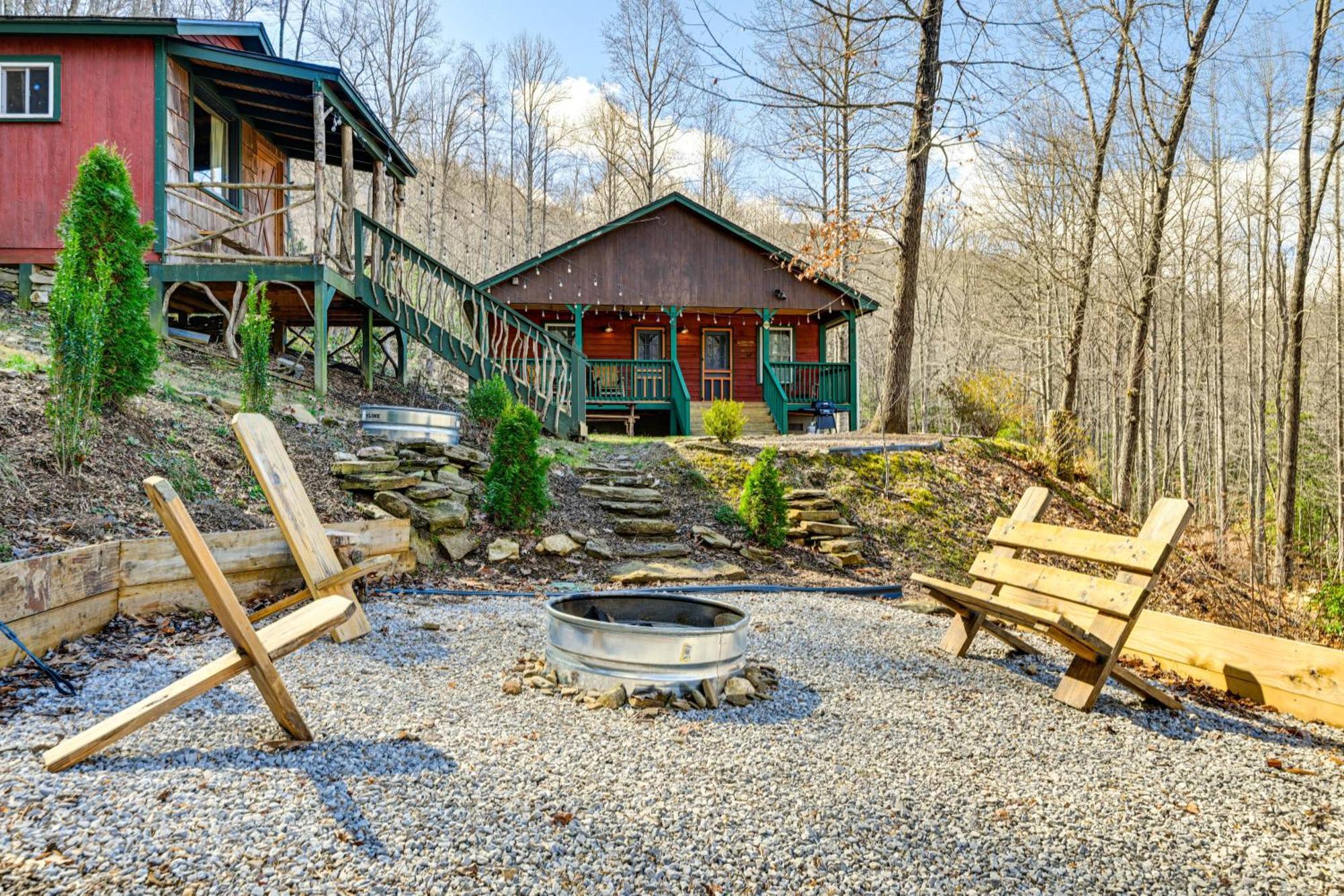 Smoky Mountain Cabin With Camping Area And Fire Pit! Whittier Eksteriør billede
